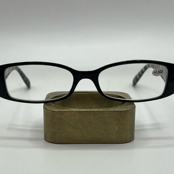 None Accessories - 2 Pairs Half Frame Women’s Rectangular Lightweight Reading Glasses.  Mag 1.0